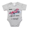 Feliratos rövid ujjú baba body