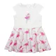 Ujjatlan pamut kislány ruha, flamingó mintával