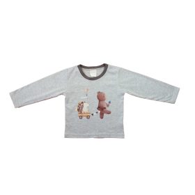 Hosszú ujjú fiú póló – Mackós mintával