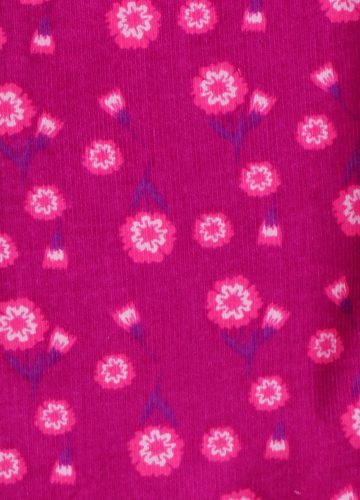 Oviszsák elöl cipzáras, zsebes – Virág mintával