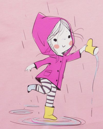 Hosszú ujjú lány póló – Kislány mintával