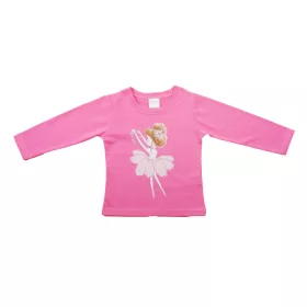 Hosszú ujjú lány póló – Balerina mintával
