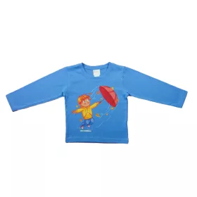 Hosszú ujjú fiú póló - kisfiú mintával