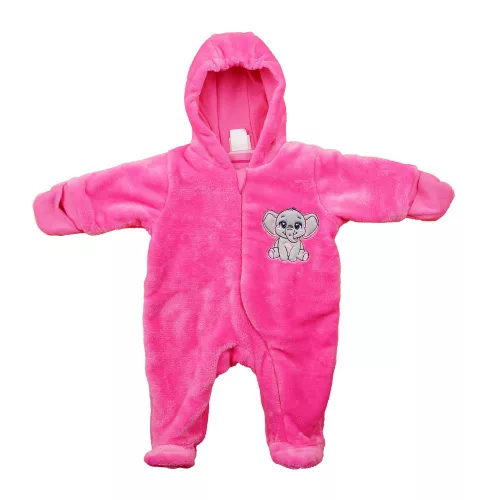Kapucnis bélelt wellsoft baba overál Elefánt mintával