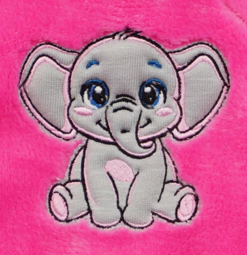 Kapucnis bélelt wellsoft baba overál Elefánt mintával