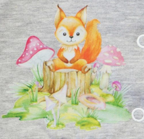 Belül bolyhos baba kocsikabát Állatos mintával