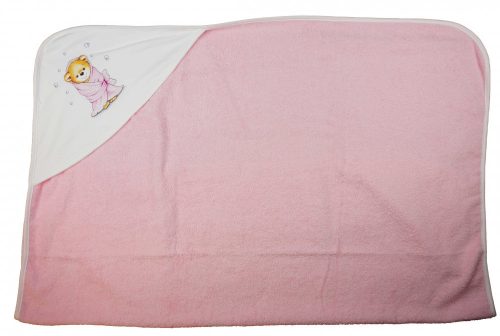 Baba kapucnis törölköző macis mintával 70x90