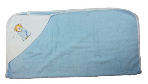 Baba kapucnis törölköző macis mintával 70x90