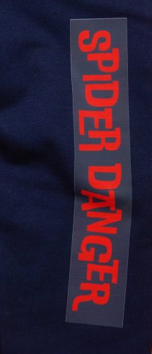 Belül bolyhos fiú szabadidő szett pókos mintával