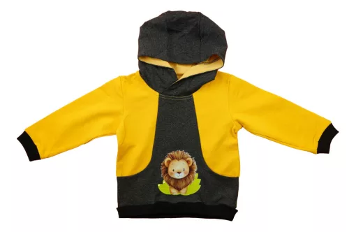 2 részes kisfiú szabadidő szett oroszlános mintával