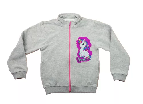 2 részes bolyhos  kislány szabadidő szett Unikornis mintával