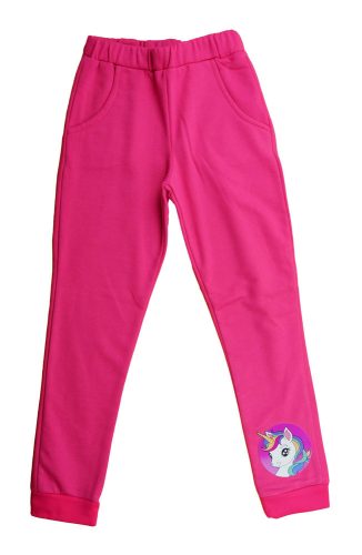 2 részes bolyhos  kislány szabadidő szett Unikornis mintával