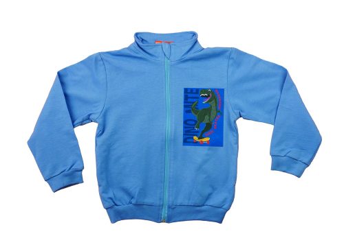 Belül bolyhos fiú szabadidő szett dínos mintával