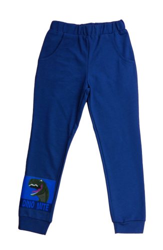 Belül bolyhos fiú szabadidő szett dínos mintával