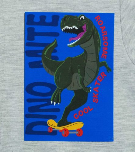 Belül bolyhos fiú szabadidő szett dínos mintával