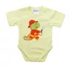Rövid ujjú baba body Dínós mintával