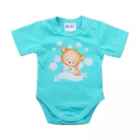 Rövid ujjú baba body Macis mintával