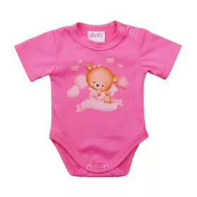 Rövid ujjú baba body Macis mintával