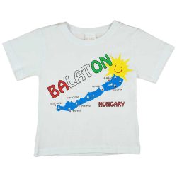   Baba| gyerek feliratos "Balaton" rövid ujjú póló (méret:80-128)