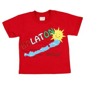   Baba| gyerek feliratos "Balaton" rövid ujjú póló (méret:80-128)