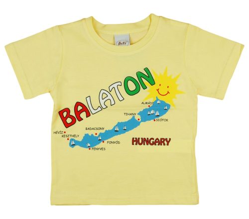 Baba| gyerek feliratos "Balaton" rövid ujjú póló (méret:80-128)