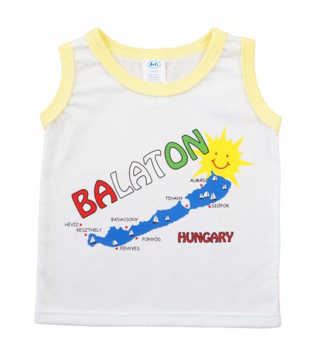 Baba, gyerek feliratos "Balaton" atléta