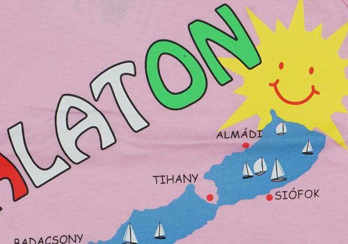 Ujjatlan gyerek póló Balaton felirattal