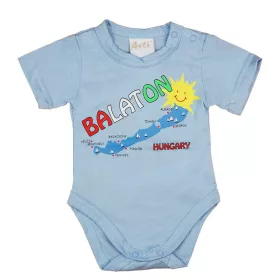 Rövid ujjú baba body Balaton felirattal