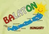 Rövid ujjú baba body Balaton felirattal