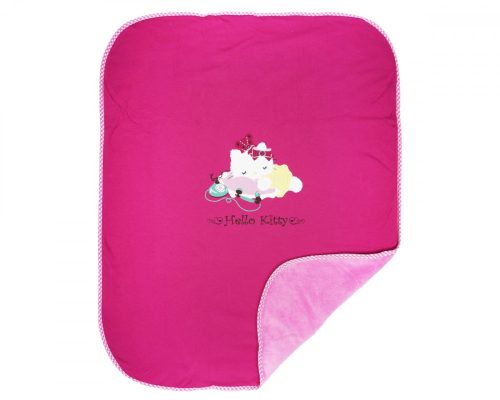 Hello Kitty pamut- wellsoft takaró vegyes mintával (méret:70×90)