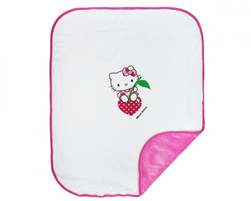 Hello Kitty pamut- wellsoft takaró vegyes mintával (méret:70×90)