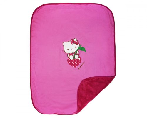 Hello Kitty pamut- wellsoft takaró vegyes mintával (méret:70×90)