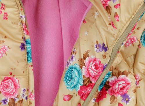 Lányka virágos divat kabát