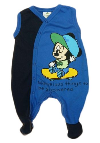 Disney Mickey baba elől patentos rugdalózó (méret:56-68)