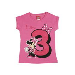 Disney Minnie szülinapos kislány póló 3 éves