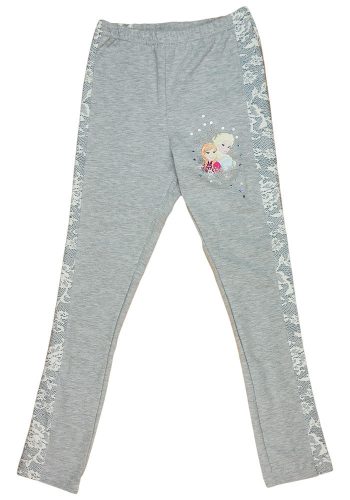 Disney Jégvarázs oldalt csipkés hatású gyerek leggings (méret:104-134) *isk