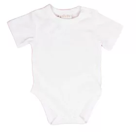 Egyszínű, rövid ujjú baba body