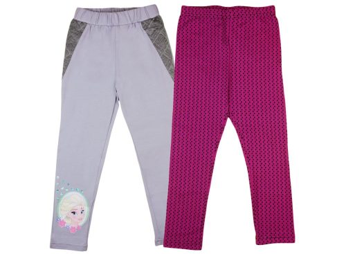 Disney Jégvarázs-Frozen mintás- pöttyös lányka páros leggings szett (2db)