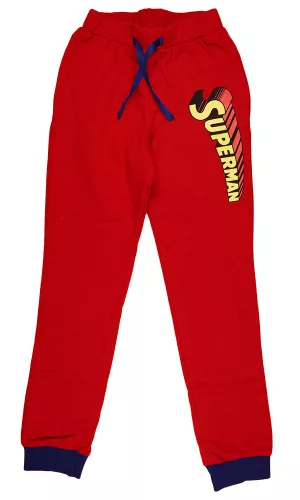 Superman gyerek bolyhos szabadidő nadrág (méret: 104-140)