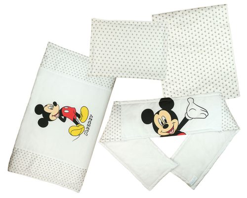 Disney Mickey 4 részes baba ágynemű garnitúra