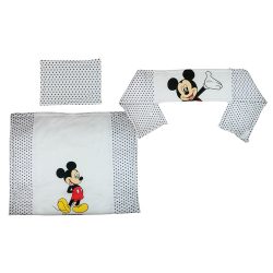 Disney Mickey 3 részes baba ágynemű szett