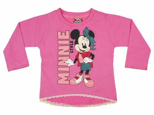 Disney Minnie baba/gyerek hosszú ujjú póló (méret: 74-116)