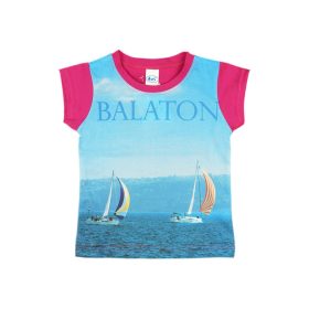 Balaton rövid ujjú lányka póló (méret: 92-158)