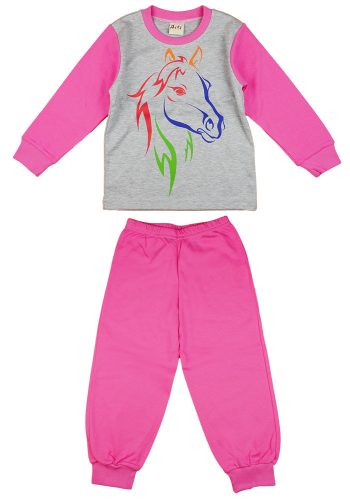 Lovas mintás 2 részes lányka pizsama