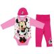 Disney Minnie 3 részes (sapka+nadrág+body) szett pöttyös