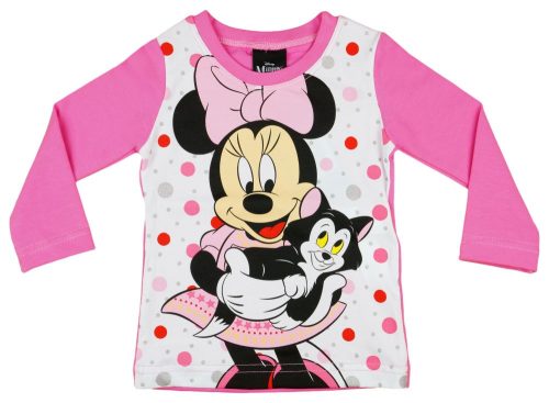 Disney Minnie lányka hosszú ujjú póló pötty