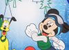 Disney Mickey és Plútó mintás fiú pizsama Karácsony (méret: 74-110)