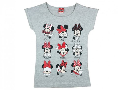 Disney Minnie mintákkal nyomott rövid ujjú lányka póló