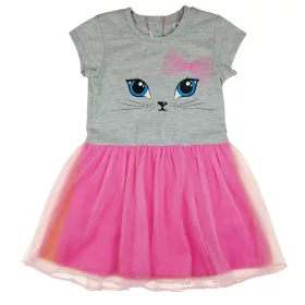 Cicás rövid ujjú tüllös ruha