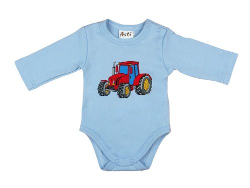 Fiú hosszú ujjú kombidressz kék traktor mintás kék